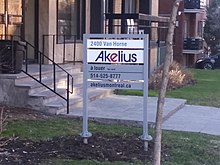 Akelius adversting in Montreal