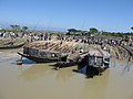 The bamboo market at Pashukhali in the haor region, by P. K. Niyogi