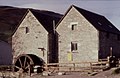 The mill building (left) and granary, 1980