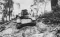 在比亚克岛被击毁的九五式轻战车