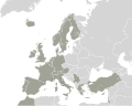 Eurovision events map (1992) Bosnia and Herzegovina, Croatia and Slovenia are recognized as independent, Dissolution of the Soviet Union; Macedonia declares independence (recognition unknown)