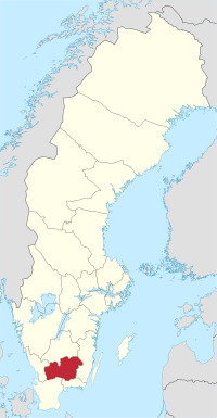 克鲁努贝里省在瑞典的位置