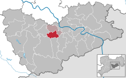 米格利茨塔尔在萨克森施韦茨-东厄尔士山县的位置