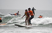 Malibu, California surf adaptive recreation.