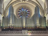 Pipe organ and rose window