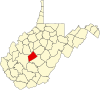 標示出克萊郡位置的地圖