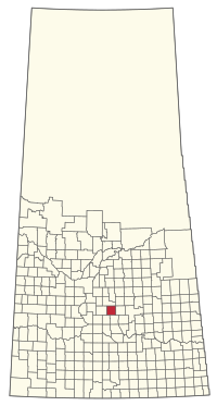 Location of the RM of Wood Creek No. 281 in Saskatchewan