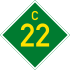 C22 road shield}}