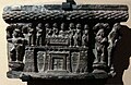 Sharing of the Buddha's relics, above a Gandhara fortified city