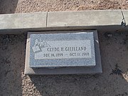 The grave site of Clyde Harlen Gililland (1899-1968). Gililland served as Mayor of Tempe from (1960-1951). He is buried in Sec. B.