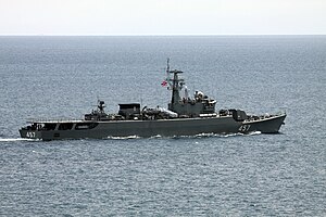 Thai Navy frigate HTMS Kraburi.