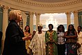 Image 9In 2012, Ambassador-at-Large for Global Women's Issues Melanne Verveer greets participants in an African Women's Entrepreneurship Program at the State Department in Washington, D.C. (from Entrepreneurship)