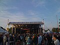 Radio1 stage, late afternoon on the third day of the festival