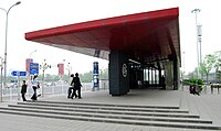 Beitucheng station for Lines 8 and 10, which along with the Capital Airport Express, opened on July 19, 2008.