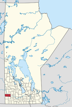 Location of the RM of Wallace – Woodworth in Manitoba