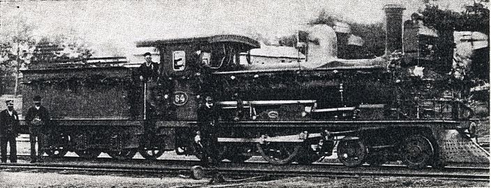 Western System no. 84, decorated in honour of Queen Victoria's jubilee, c. 1887