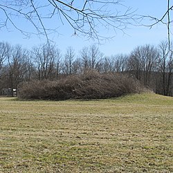 Prehistoric Edgington Mound on U.S. Route 52