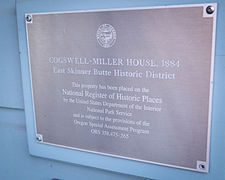 Cogswell-Miller House plaque