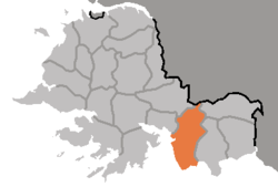 Location of Ch'ŏngdan County