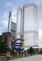 The outside of the European Central Bank.