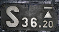 Type plate on a DRG Class 01 steam locomotive
