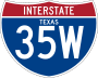 Interstate 35W marker