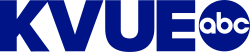 Bold blue letters K V U E next to the ABC network logo