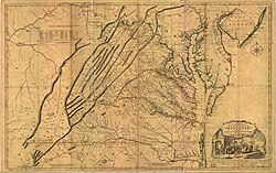 1751 map of Chartiers Creek
