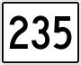 State Route 235 marker