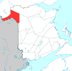 Location of Madawaska County.
