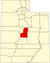 标示出桑皮特县位置的地图