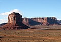 Mitchell Butte (left) with Mitchell Mesa behind