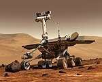 Artist's concept of the Mars rover