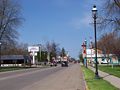 Looking west at downtown Omro on Hwy 21