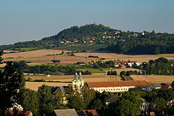 View of Hlásná Lhota and Podhradí from the northwest