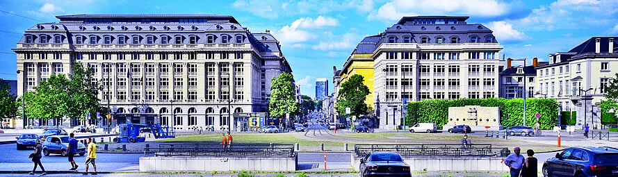 The Place Poelaert/Poelaertplein seen from the stairs of the Palace of Justice