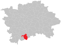 Location of Cholupice in Prague