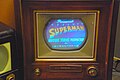 Image 11RCA CT-100 at the SPARK Museum of Electrical Invention playing Superman. The RCA CT-100 was the first mass-produced color TV set. (from Color television)