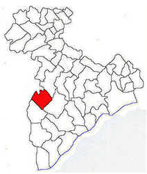 Location in Giurgiu County