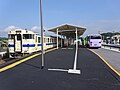 Relationship between Soeda Station platform and BRT