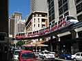 Sydney Monorail above Liverpool Street before it was removed