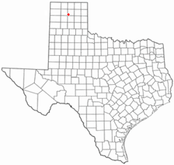 Location of Fritch, Texas