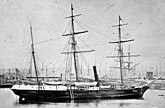 The Jeannette (later USS Jeannette) in France in 1878
