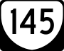 State Route 145 marker