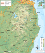 Map of Wicklow detailing the lake