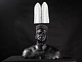 Amun. A glass statue from the series Myth-Science of the Gatekeepers by Marques Redd and Mikael Owunna.