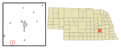 Location of Lushton, Nebraska