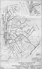 Map of a 1929 expansion plan