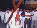 Archbishop Michael Augustine during Good Friday in way of Cross