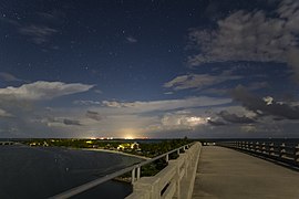 Panoramic view of the Bahia Honda Key and the park from the bridge